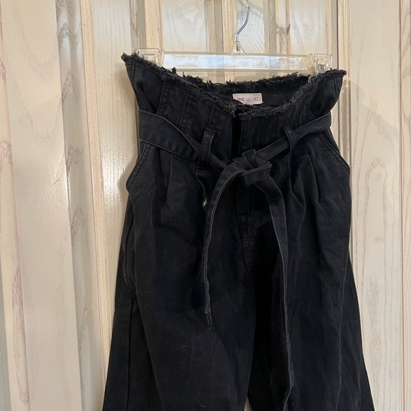 Black tie waist jeans - Picture 2 of 7